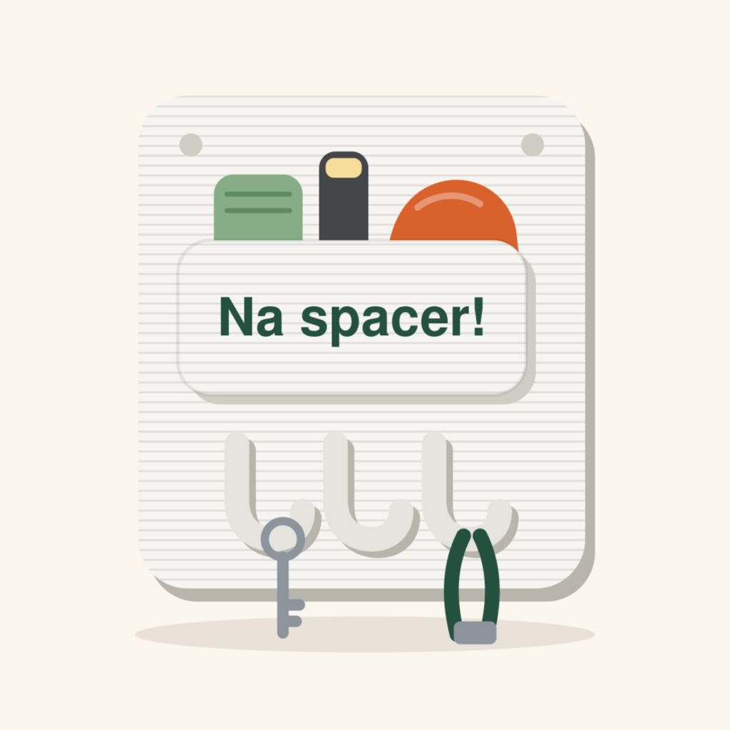 Organizer spacerowy na ścianę